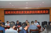 市工商联、市法学会召开昆明市民营经济 发...